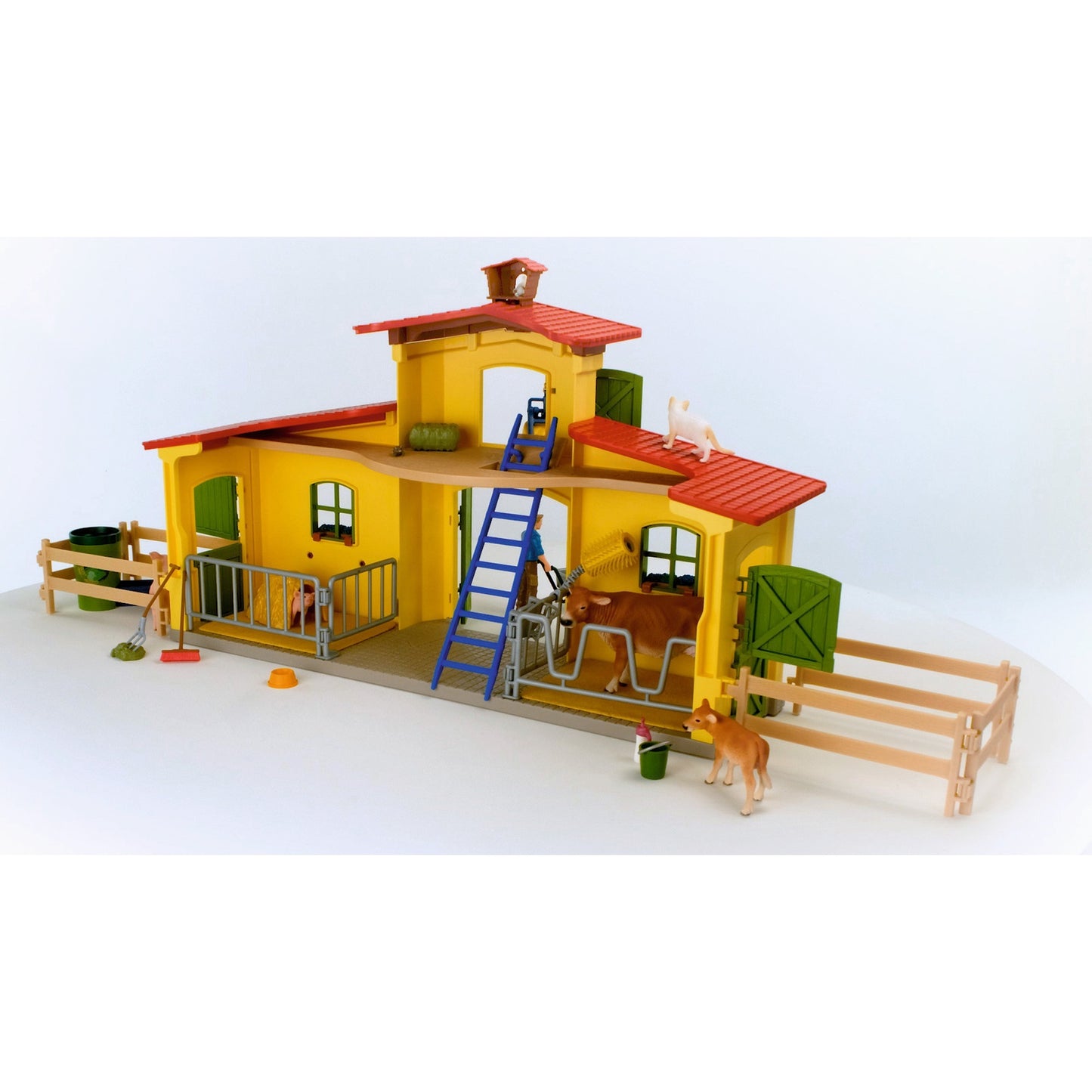 Schleich farm world - grote stal, geel speelfiguur