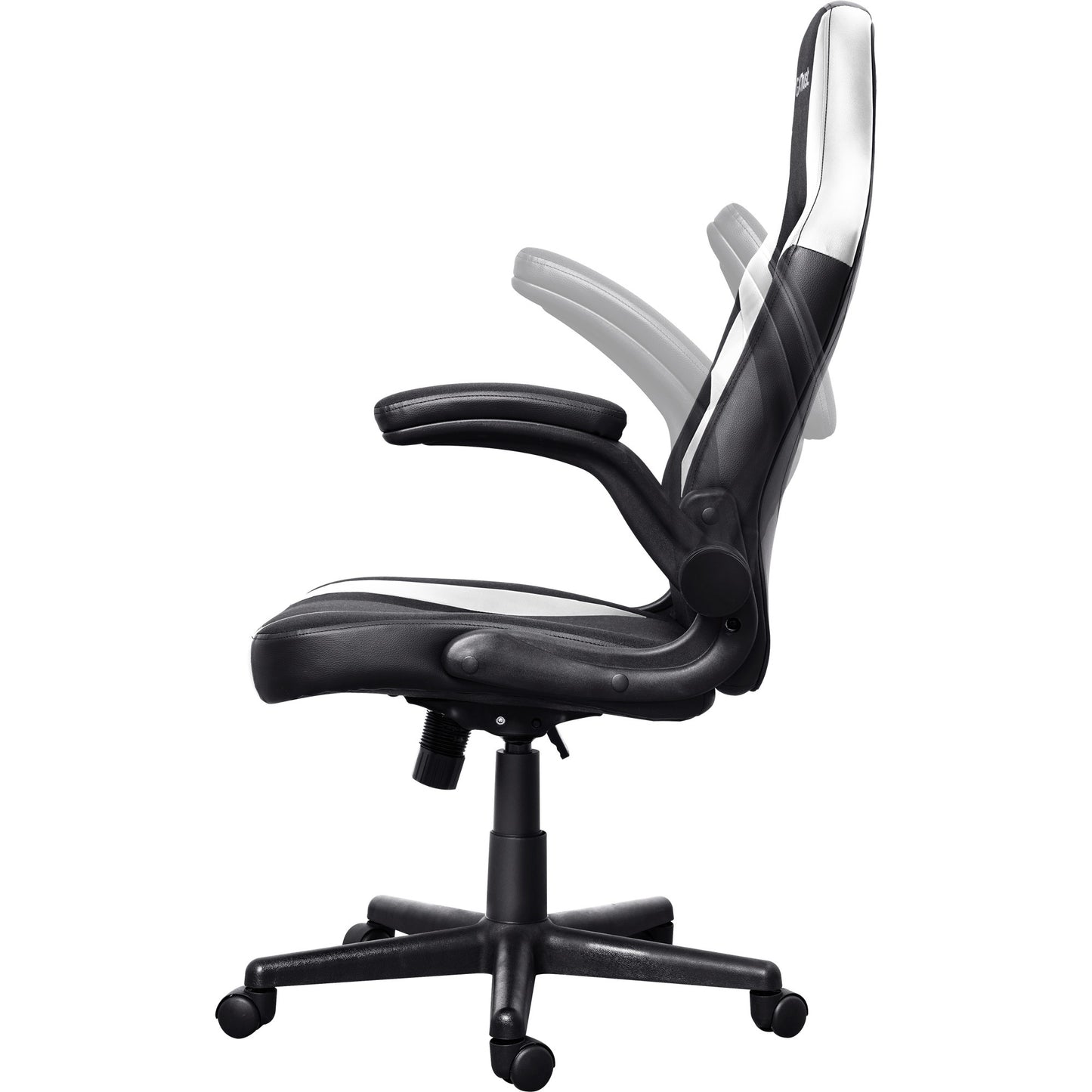 Trust gxt 703w riye gamingstoel (zwart wit)