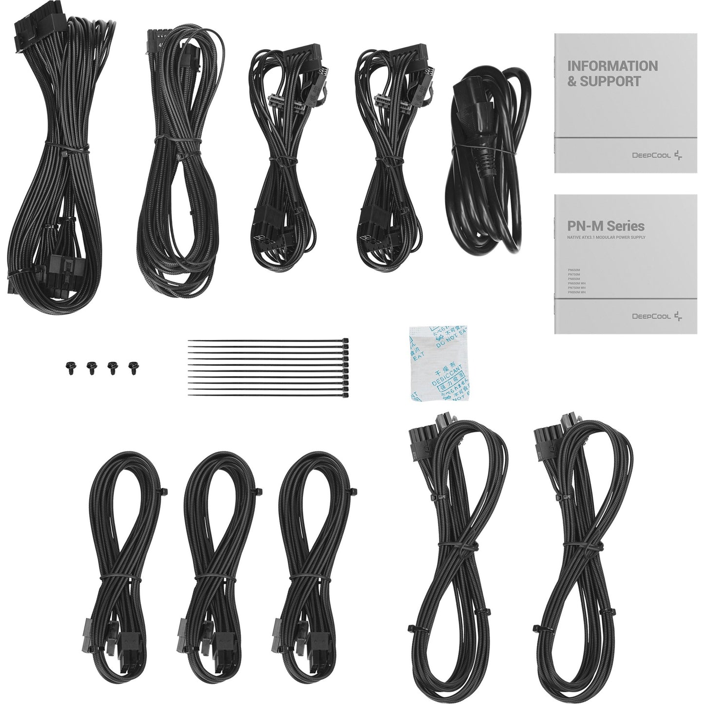 Deepcool pn650m modulaire 650 watt voeding (zwart, 3x pcie)