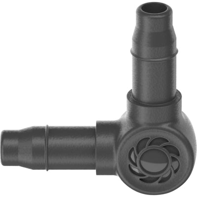 Gardena l-stuk 4,6 mm (3 16 ) verbinding (donkergrijs, 10 stuks)