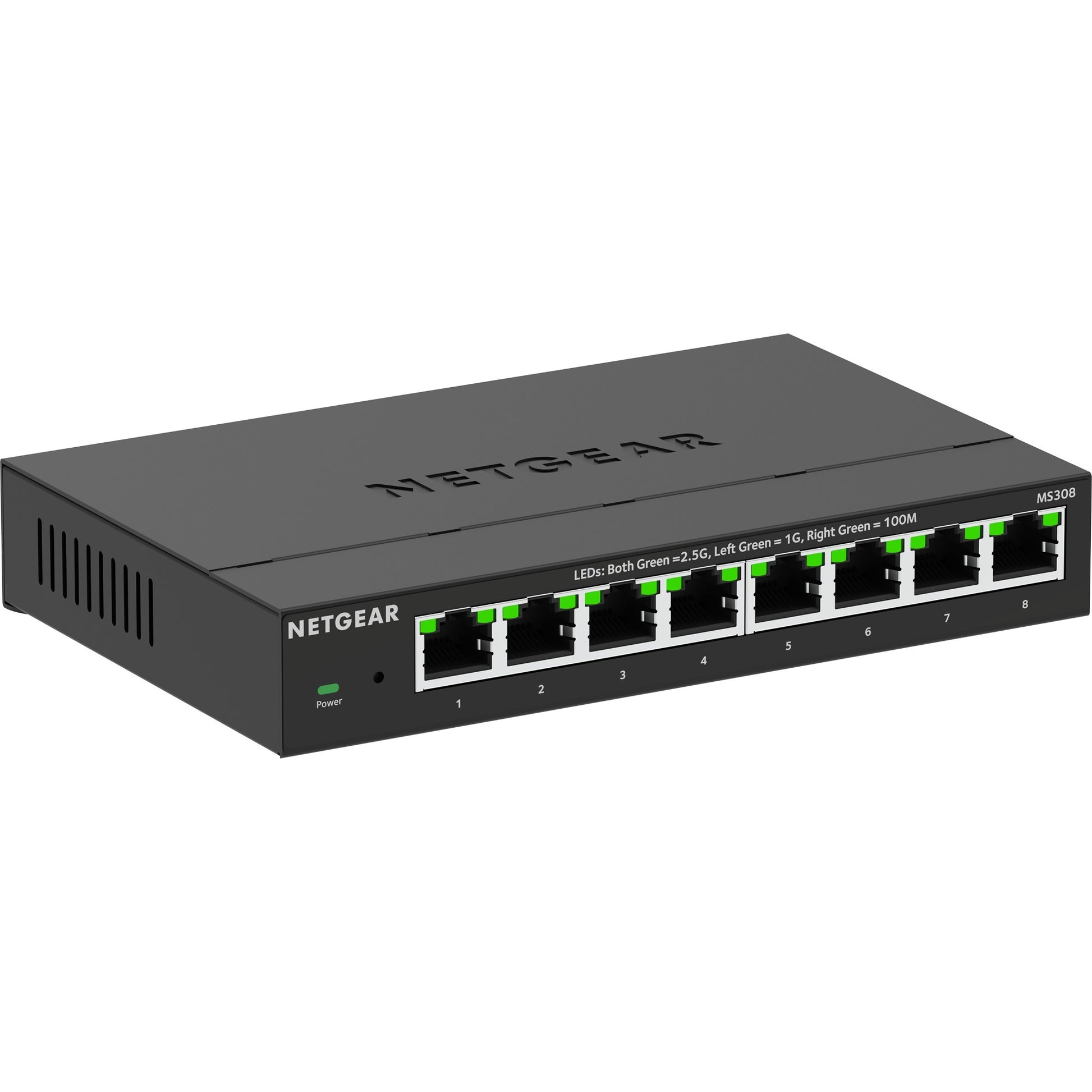 Netgear 8-port 2.5g multi-gigabit ethernet unmanaged switch (zwart, unmanaged)