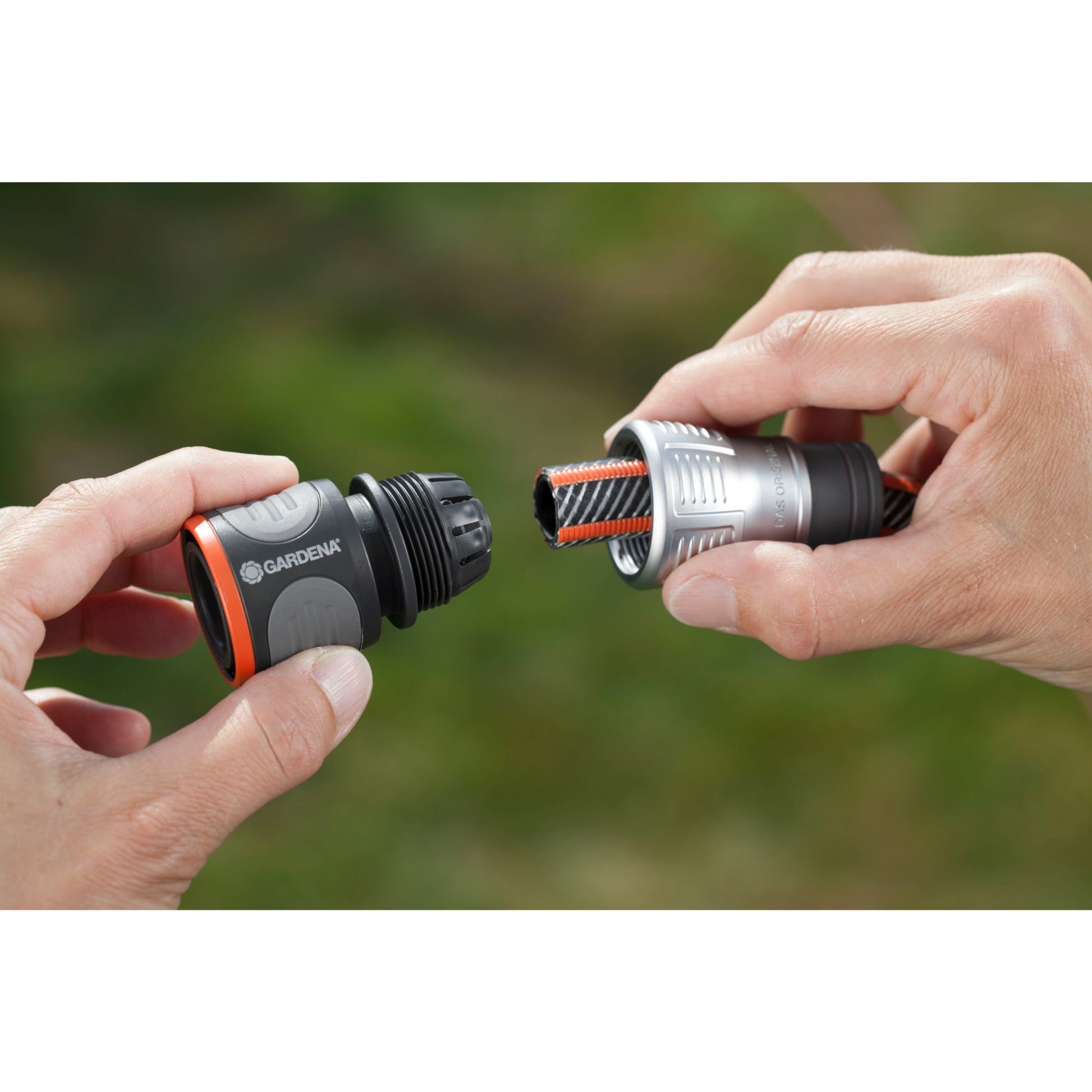 Gardena premium slangstuk 13 mm (1 2 ) - 15 mm (5 8 ) (grijs zilver, 18255-20)