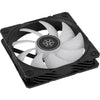 Silverstone shark force 120 argb case fan (zwart, 120 x 120 x 25 mm, pwm)