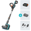 Gardena accu-multireiniger aquabrush patio 03 18v p4a set vloerreiniger (grijs turquoise, 14841-20)