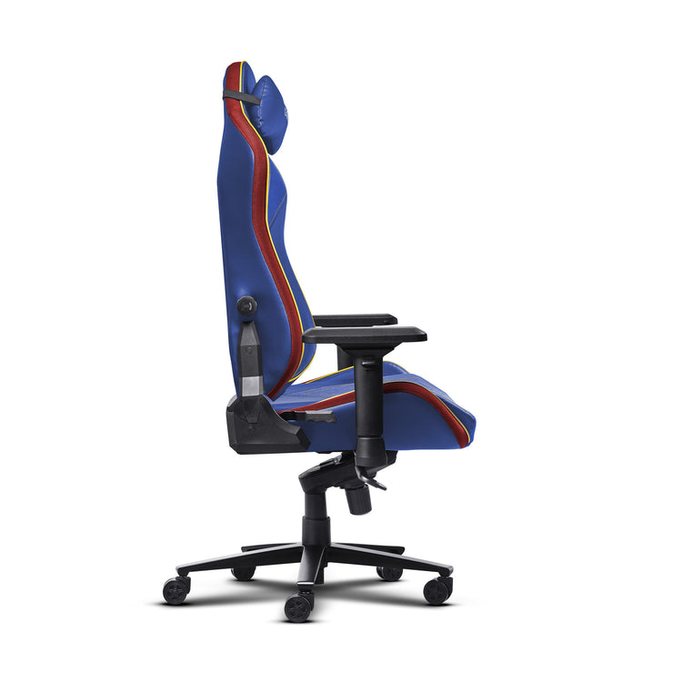 Trust gxt 721sm ruya pro superman gaming stoel (blauw rood)