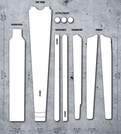 Dyedbro clear gravel frame protection kit