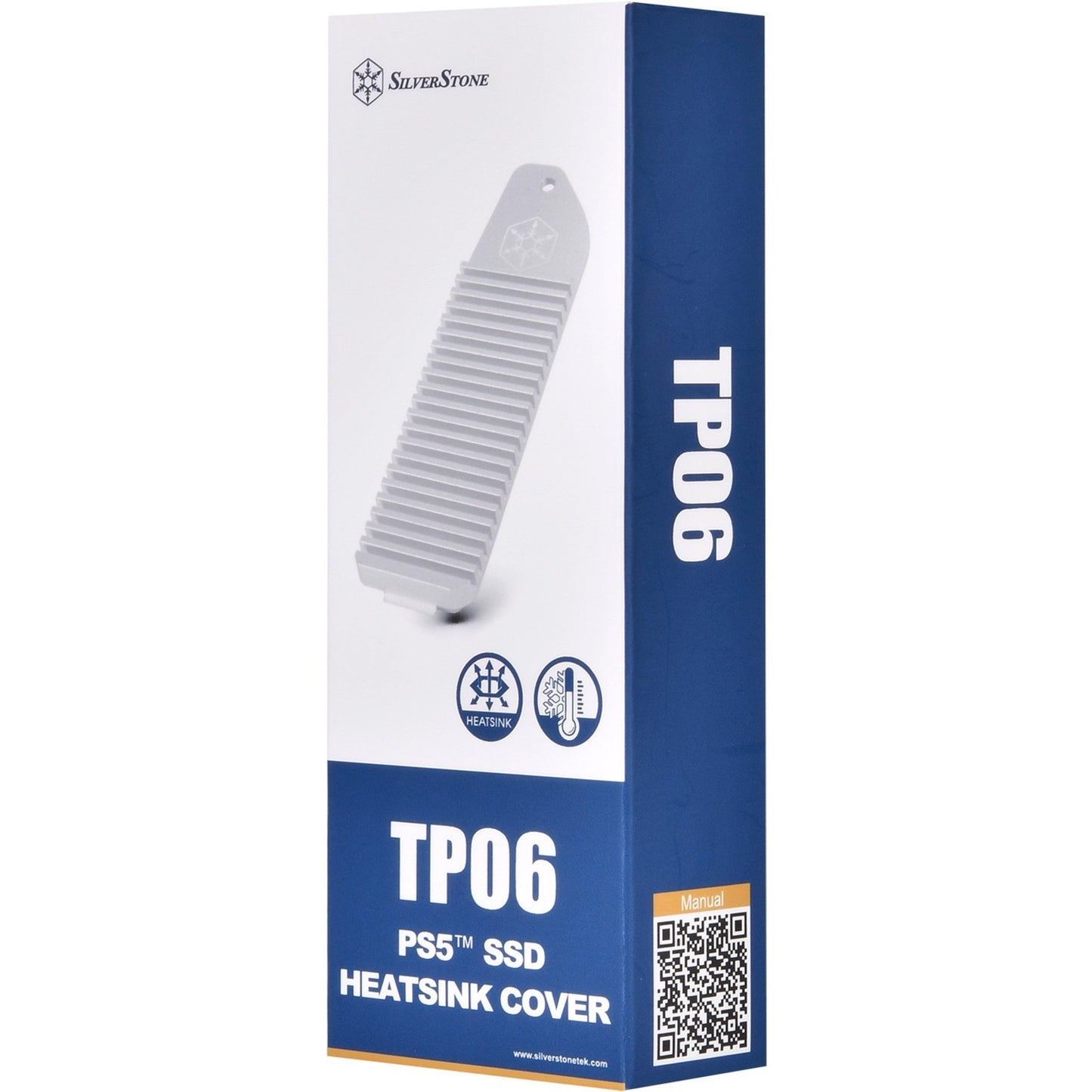 Silverstone tp06 heatsink (zilver, voor playstation 5)