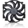 Noctua nf-a14x25r g2 pwm chromax.black case fan (zwart, 140 x 140 x 25 mm)