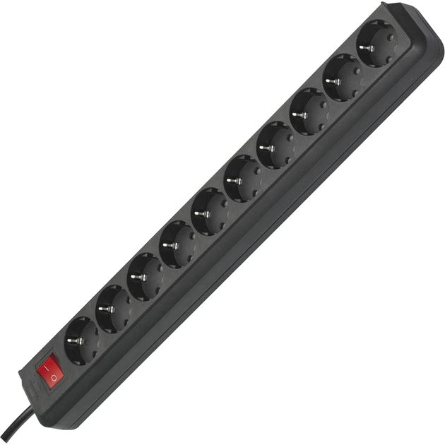 Brennenstuhl eco-line stekkerdoos 10x stekkerdoos (zwart, 1159300010, voor 10 stekkers)