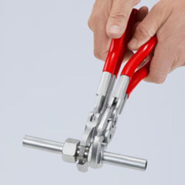 Knipex 86 03 250 sleuteltang - 250 mm - verchroomd - sleutelwijdte tot 52 mm 2 inch - kunststof bekleed