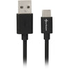 Sharkoon usb-a 2.0 - usb-c kabel (zwart, 2 meter)