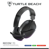 Turtle beach ear force recon 70p black (2024) over-ear gaming headset (zwart, ps4, ps5, xbox series x|s, xbox one, switch, pc, mobile) - afbeelding 7