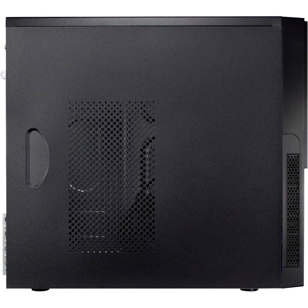 Inter-tech it-6865 midi tower behuizing (zwart | 4x usb-a | 1x usb-c)