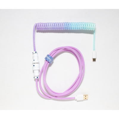 Ducky coiled cable v2 - azure kabel