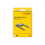 Delock mini pcie i o 1 x usb 2.0 type-a female full size half size controller - afbeelding 4