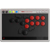 8bitdo arcade controller (grijs rood, 2.4 ghz bluetooth usb, nintendo switch 1 + 2, pc)