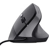 Trust bayo ii bedrade ergonomische muis (zwart, 800 dpi - 2400 dpi)