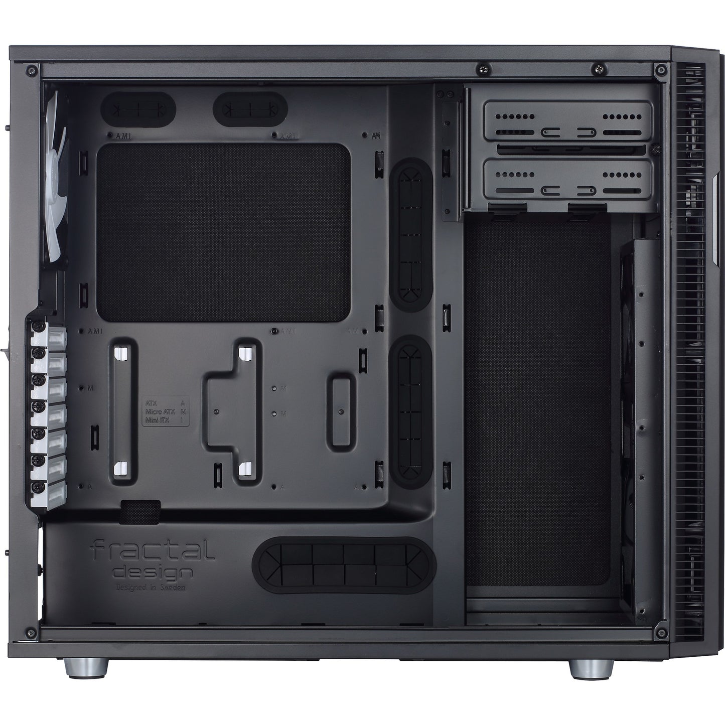 Fractal design define r5 midi tower behuizing (zwart | 4x usb-a)
