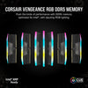 Corsair vengeance rgb 32 gb ddr5-6000 (2x 16 gb) werkgeheugen (zwart, cmh32gx5m2b6000c30, xmp 3.0)