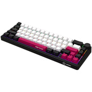 Lorgar kbp70mw rgb mechanisch gaming toetsenbord (zwart, us lay-out (qwerty), logar toxic purple, 65%, rgb, hot-swappable, pbt double-shot, bluetooth | 2.4ghz | usb) - afbeelding 2