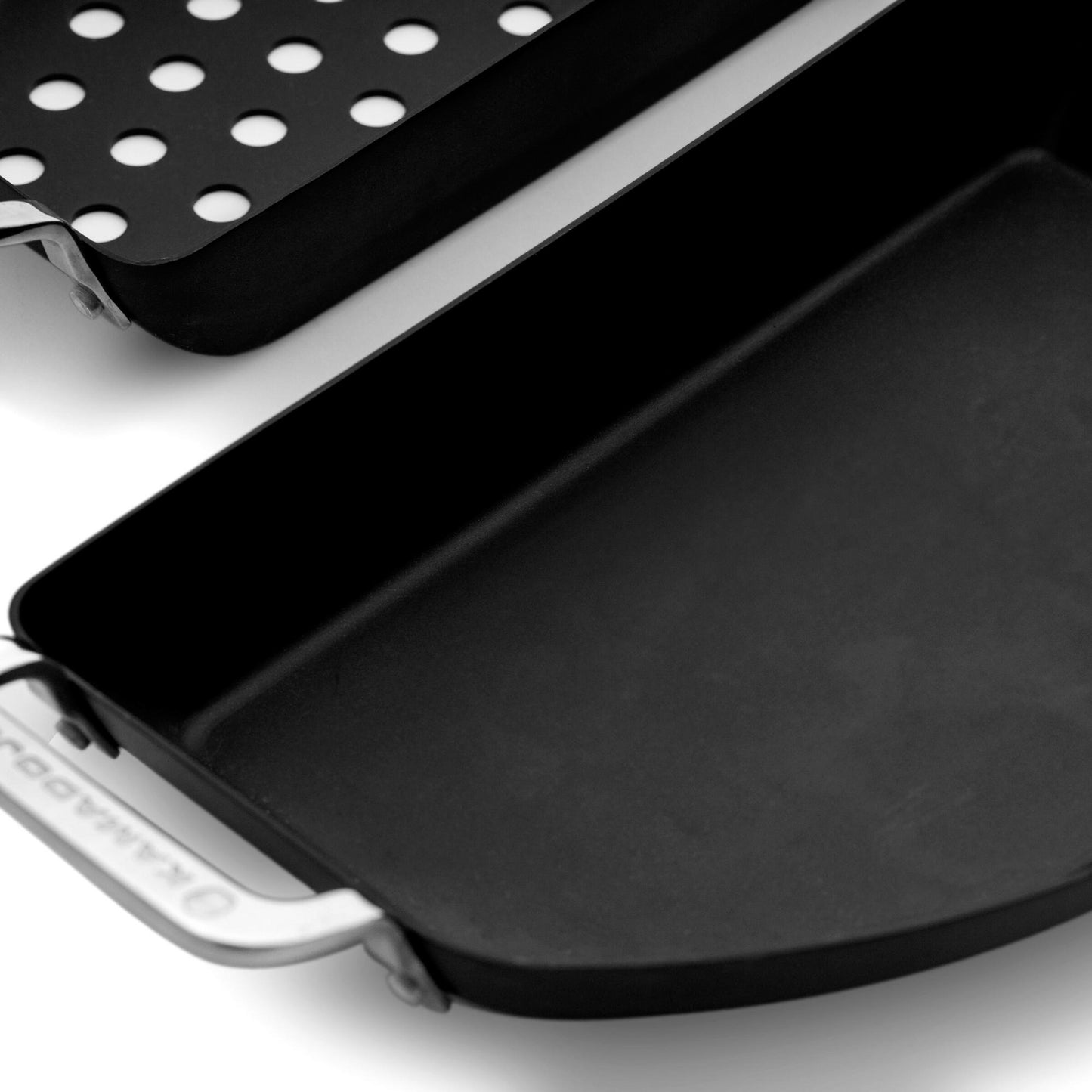 Kamado joe karbon steel half moon pan set bak- braadpan