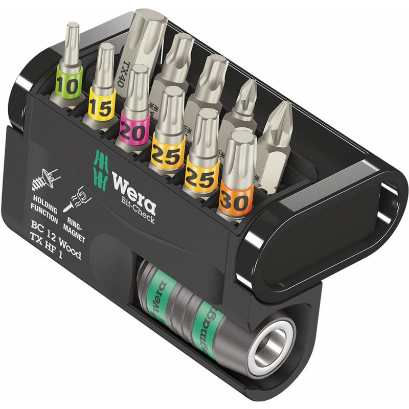 Wera bit-check 12 wood tx hf 1 bitset (12‑delig)