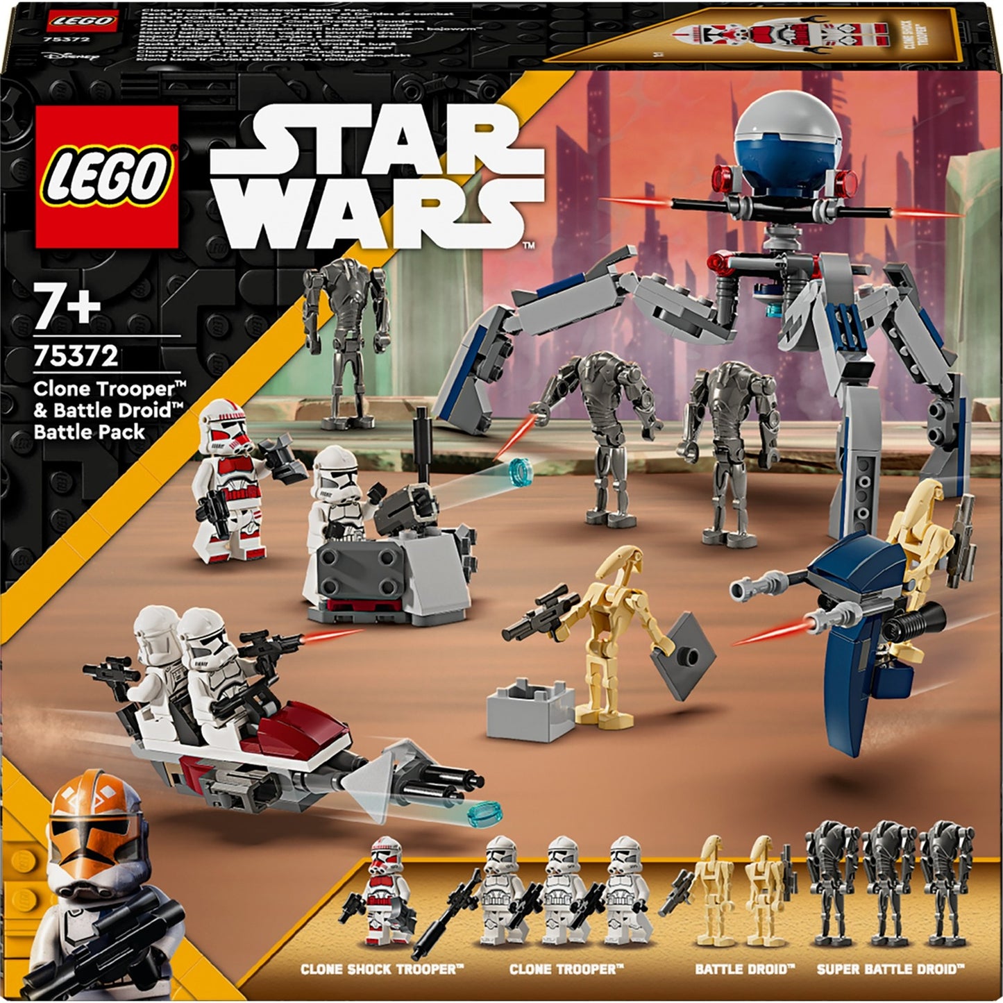 Lego star wars 75372 clone trooper en battle droid battle pack