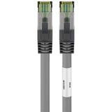 Goobay cat.8.1 netwerkkabel (grijs, 0,25 meter, s ftp (pimf), rj-45) - afbeelding 1