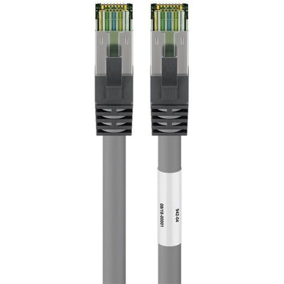 Goobay cat.8.1 netwerkkabel (grijs, 0,25 meter, s ftp (pimf), rj-45)