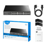 Cudy 24-port gigabit metal switch (zwart) - afbeelding 4