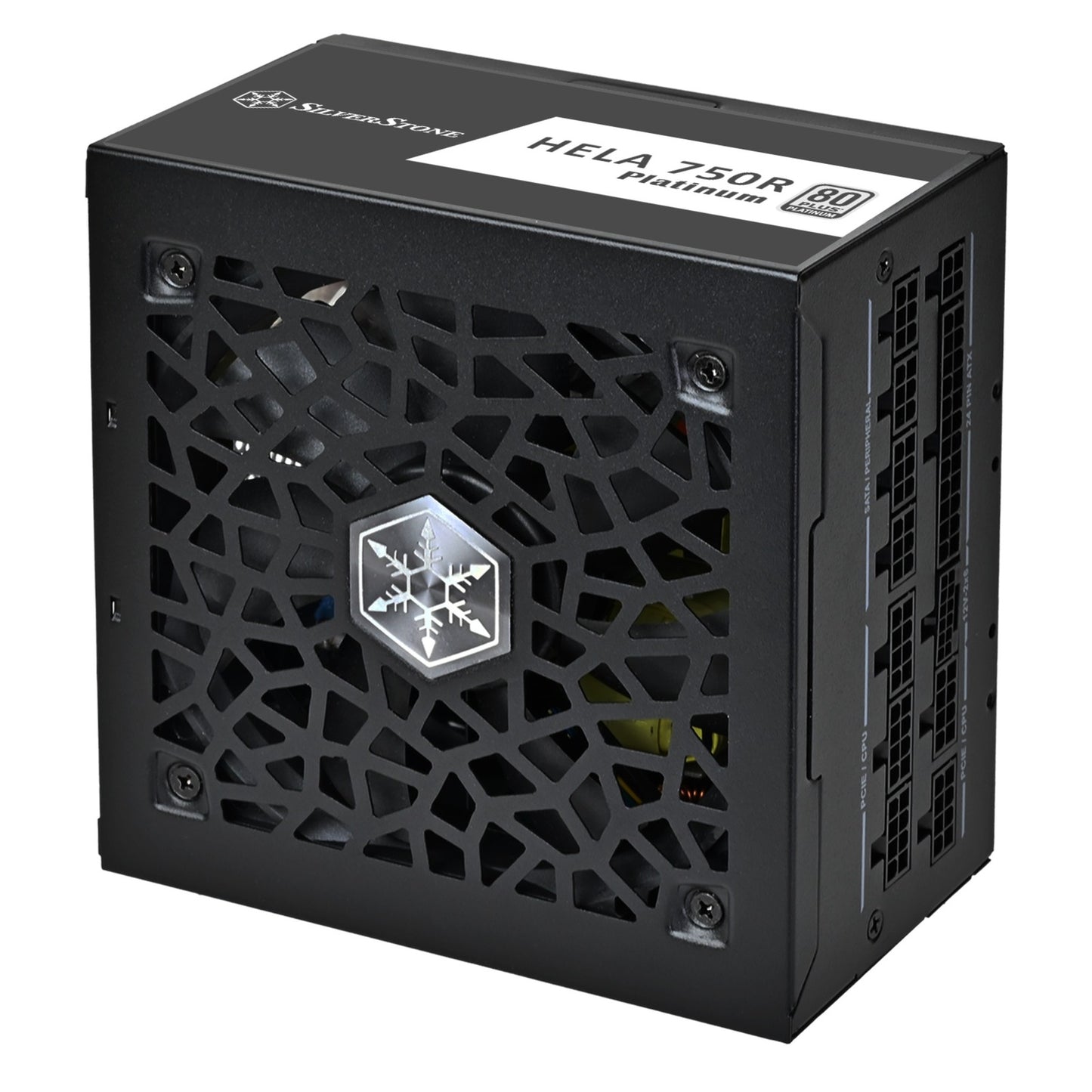 Silverstone hela 750r platinum modulaire 750 watt voeding (zwart, 4x pcie)