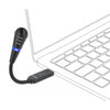 Delock usb zwanenhalsmicrofoon met mute knop (zwart)
