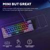 Trust gxt 867 acira 60% mini mechanisch gaming toetsenbord (zwart, us lay-out (qwerty), outemu red, 60%, rgb)