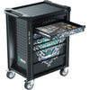 Wera 9700 tool rebel werkplaatswagen 1, 94-delig gereedschapswagen (zwart, incl. 4 schuimrubber inzetstukken met gereedschap)