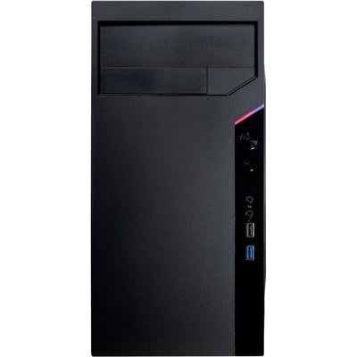 Inter-tech it-6505 reto mini tower behuizing (zwart | 2x usb-a)