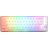 Ducky one 3 sf aura white rgb mechanisch toetsenbord (wit, us lay-out (qwerty), cherry mx brown, 65%, abs double shot, hot swap)