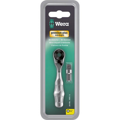 Wera 8001 a bit-ratel ¼ sb met ¼ -adapter, 2 -delig - 1 stuk(s) - 05073230001