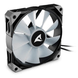 Sharkoon rebel f50 pwm rgb case fan (zwart, 120 x 120 x 25 mm) - afbeelding 4