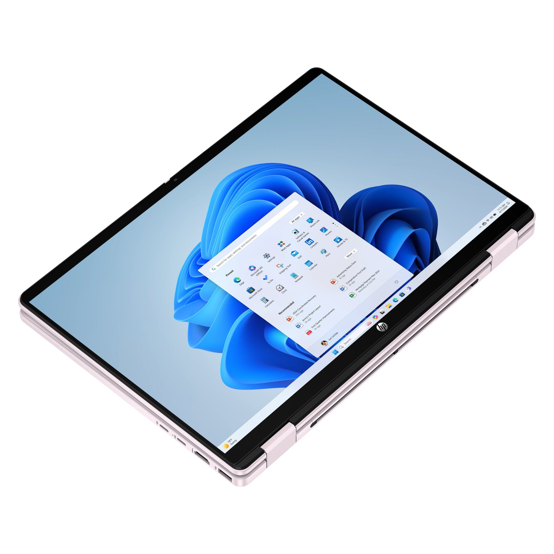 Hp omnibook 5 flip 2-in-1 14-fp0252ndx 14 laptop (lichtroze | core 5 120u | intel graphics | 8 gb | 512 gb ssd | touch)