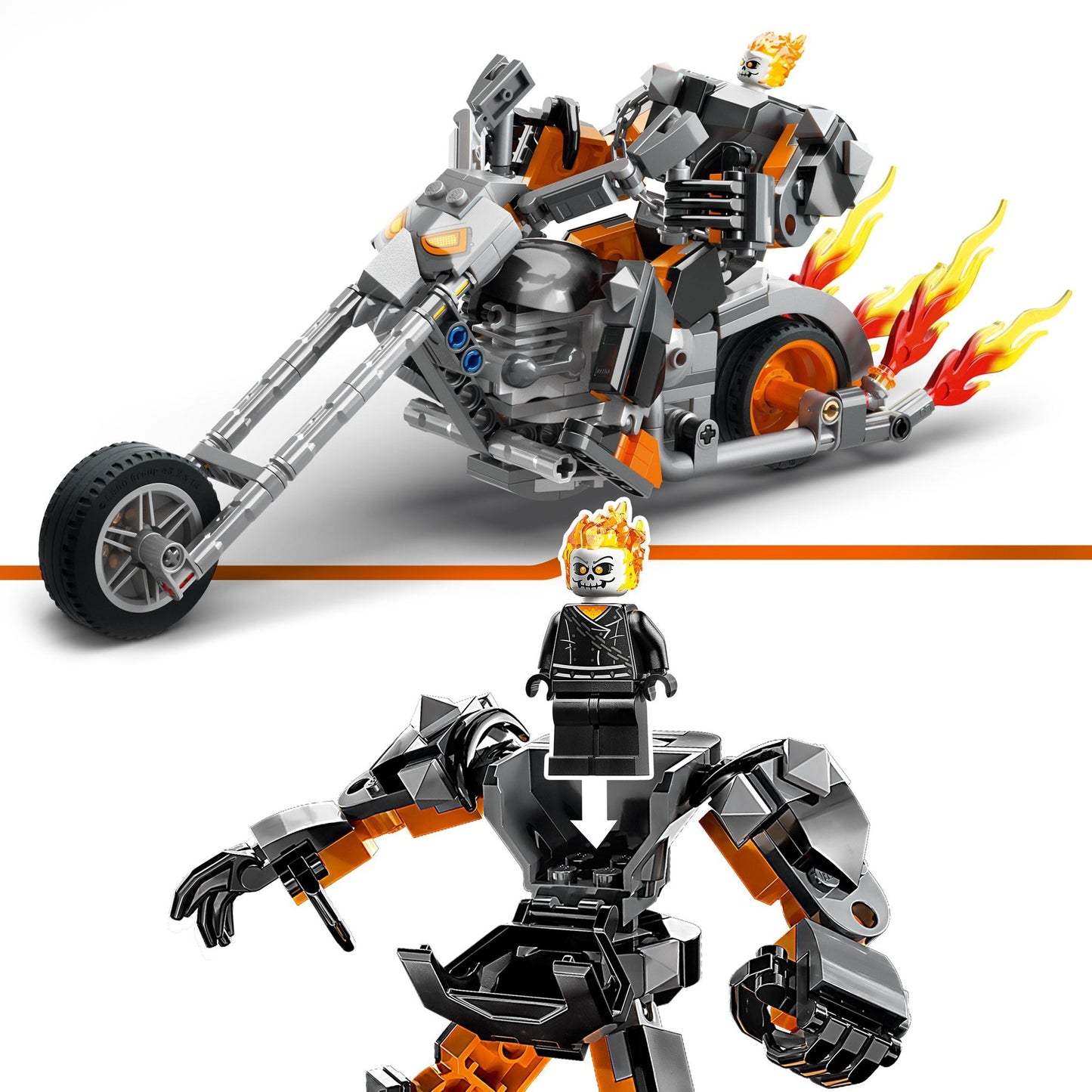 Lego marvel - ghost rider mech motor constructiespeelgoed (76245)