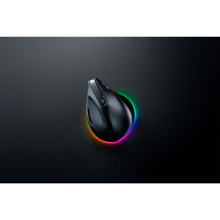 Razer pro click v2 vertical gaming muis (zwart, tot 30.000 dpi, usb-c bluetooth 2.4 ghz)