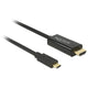 Delock usb-c (male) > hdmi (male) (dp alt mode) kabel (zwart, 2 meter, 4k 30 hz)