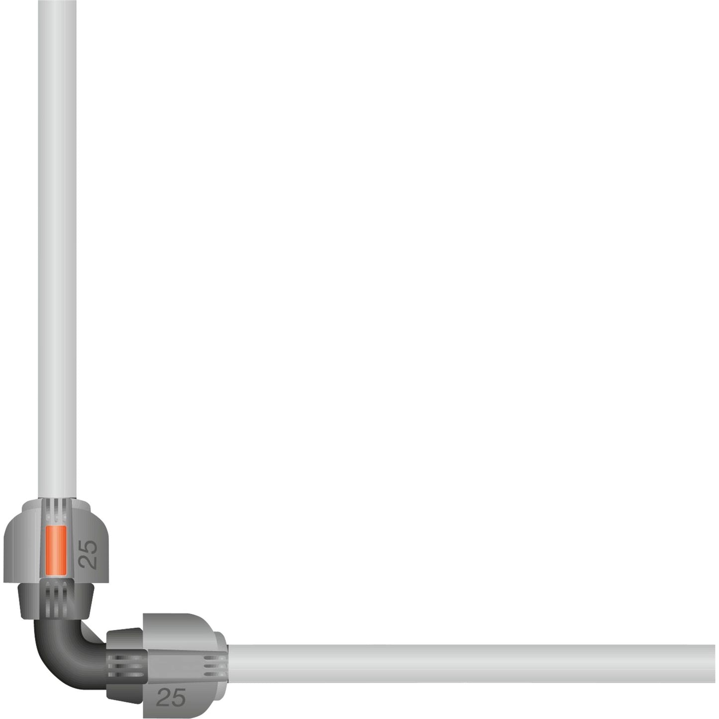 Gardena sprinklersysteem - l-stuk 25mm