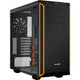 Be quiet! pure base 600 window midi tower behuizing (zwart oranje | 2x usb-a | tempered glass)