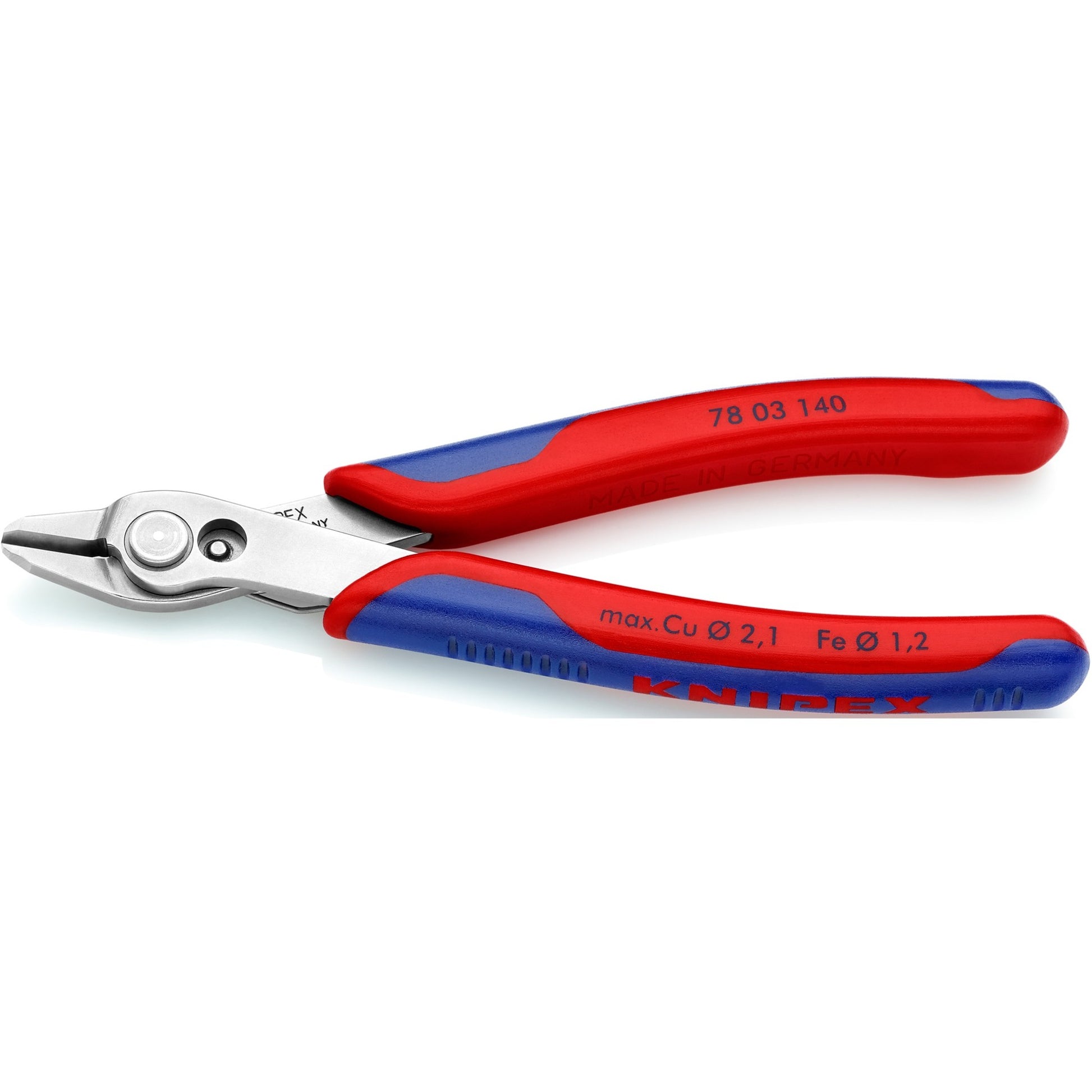 Knipex electronic super knips xl 7803140 elektronica-tang (rood blauw)