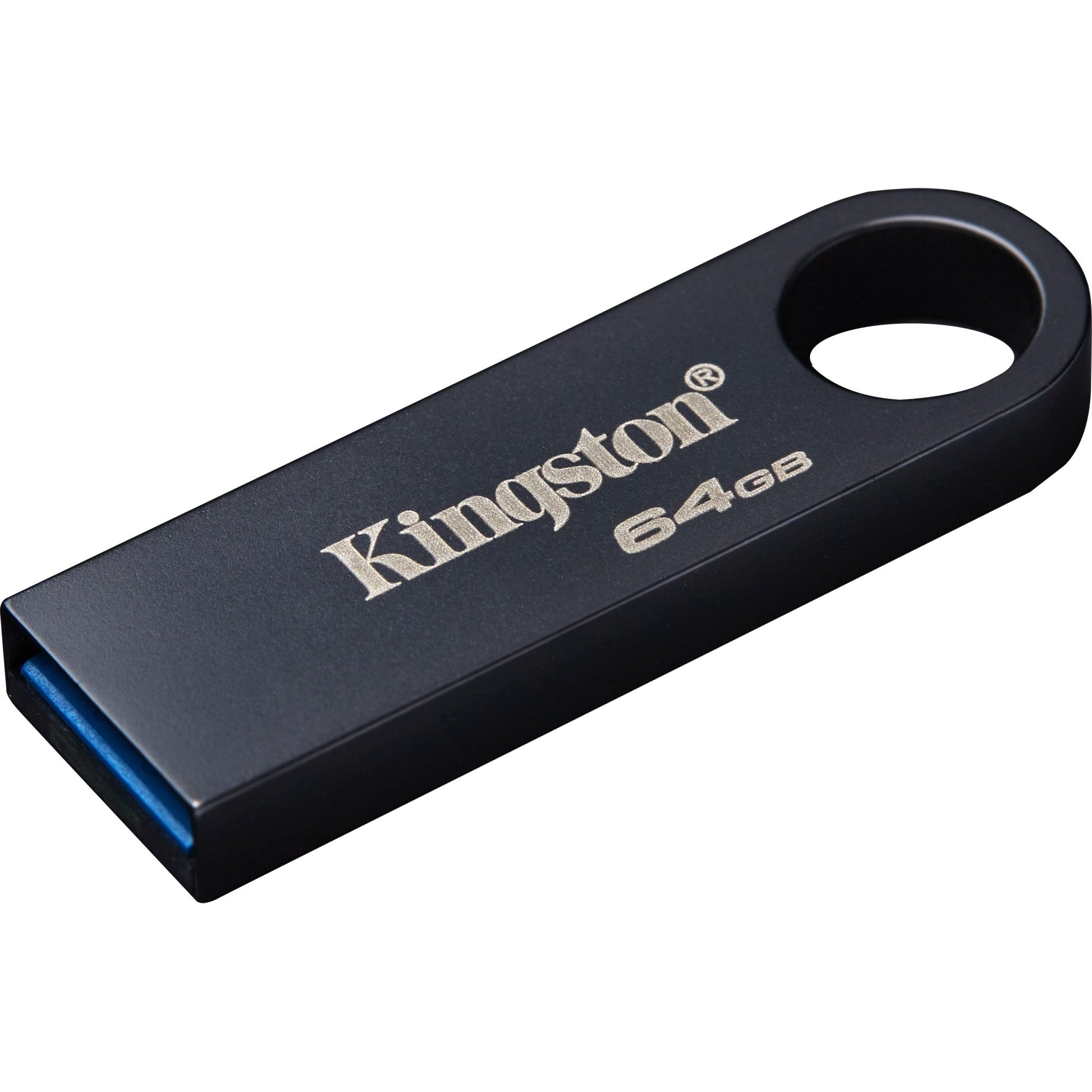 Kingston datatraveler se9 g3 64 gb usb-stick (donkergrijs, ke-u2x64-1ac, usb-a 3.2 (5 gbit s))