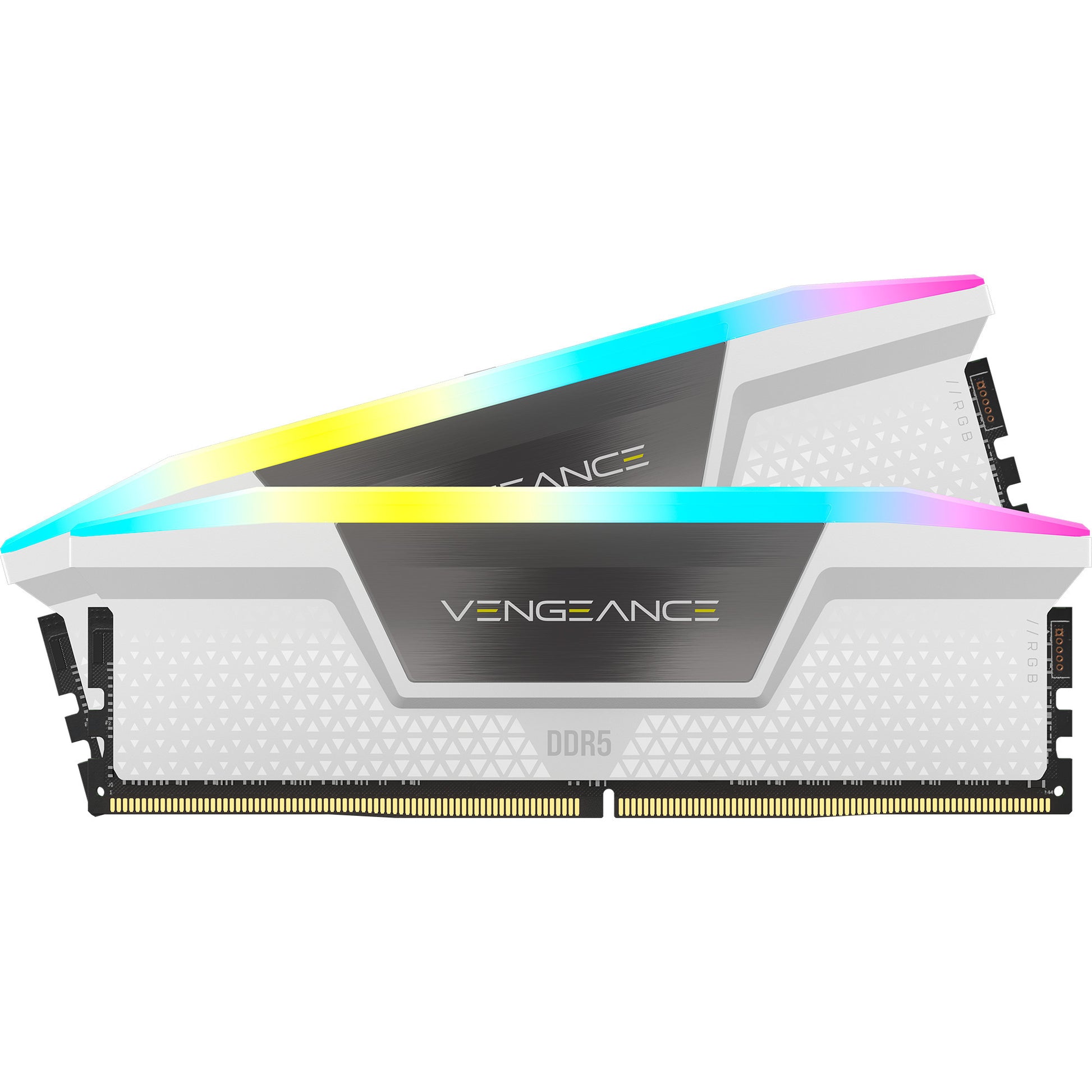 Corsair vengeance rgb 32 gb ddr5-6000 (2x 16 gb) werkgeheugen (wit, cmh32gx5m2d6000z38w, xmp, expo)