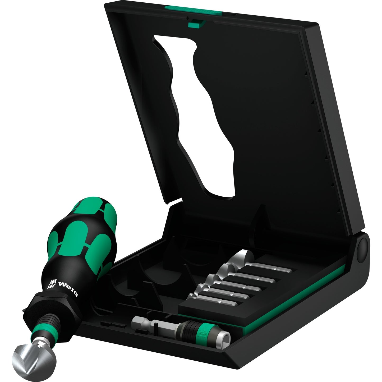 Wera 845 8 verzink bit-set, 8‑delig bitset (zwart groen)