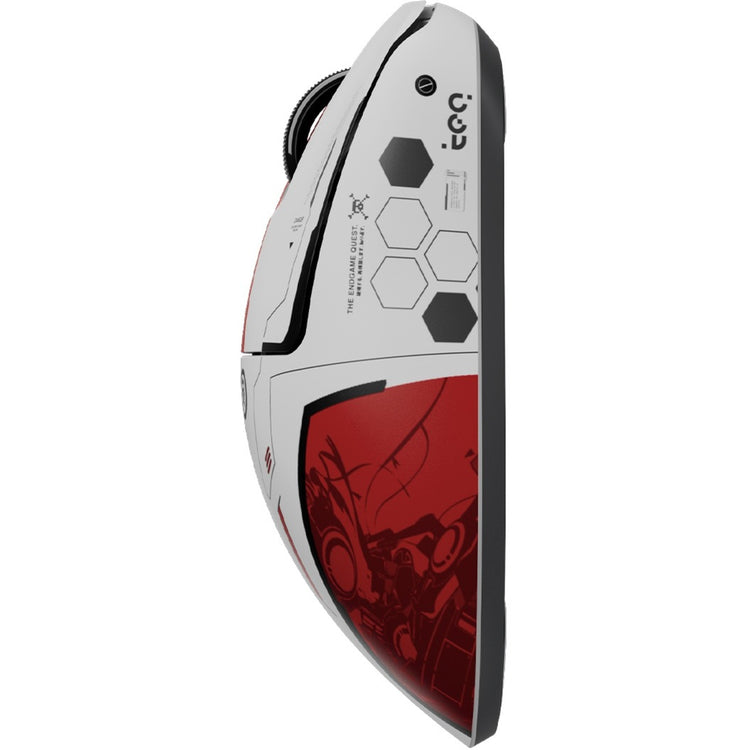 Pulsar [quiccs edition] xlite v4 gaming mouse (wit rood, 32,000 dpi, 8000 hz)