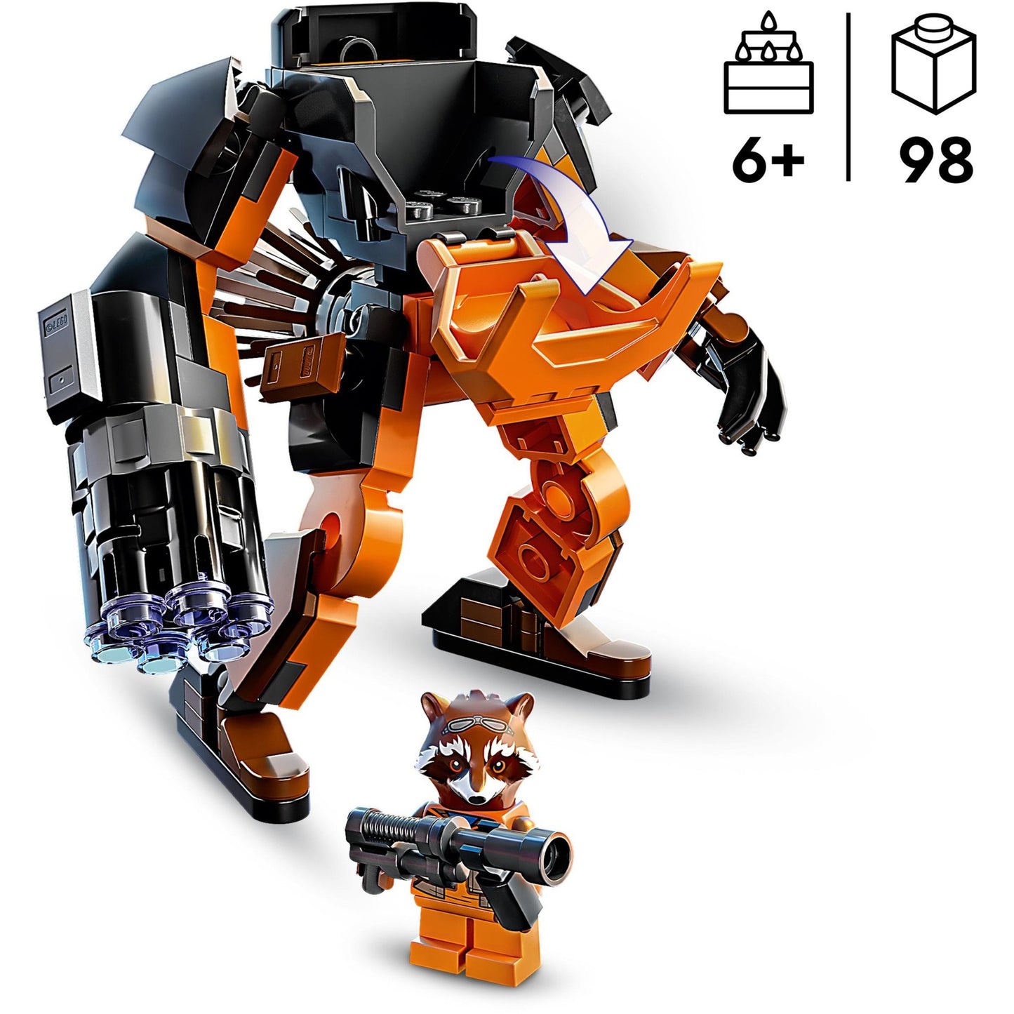 Lego marvel - rocket mechapantser constructiespeelgoed (76243)